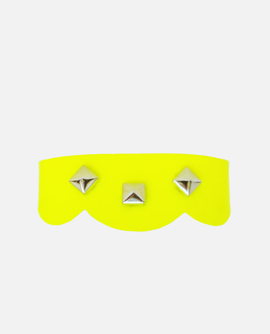Studded leather belt